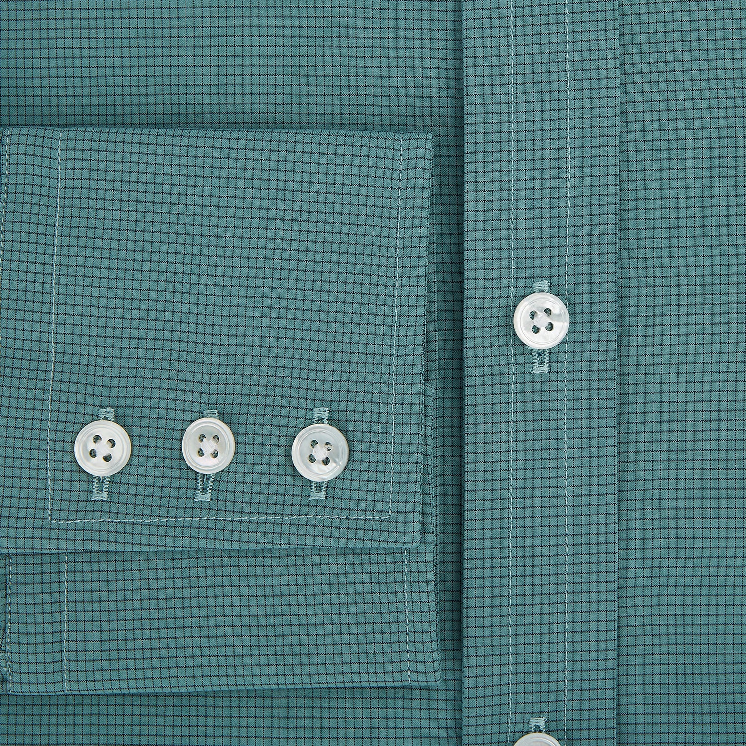 Image 4 of product Sage Pin Check Mayfair Shirt 19