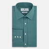 View 5 of product Sage Pin Check Mayfair Shirt 19