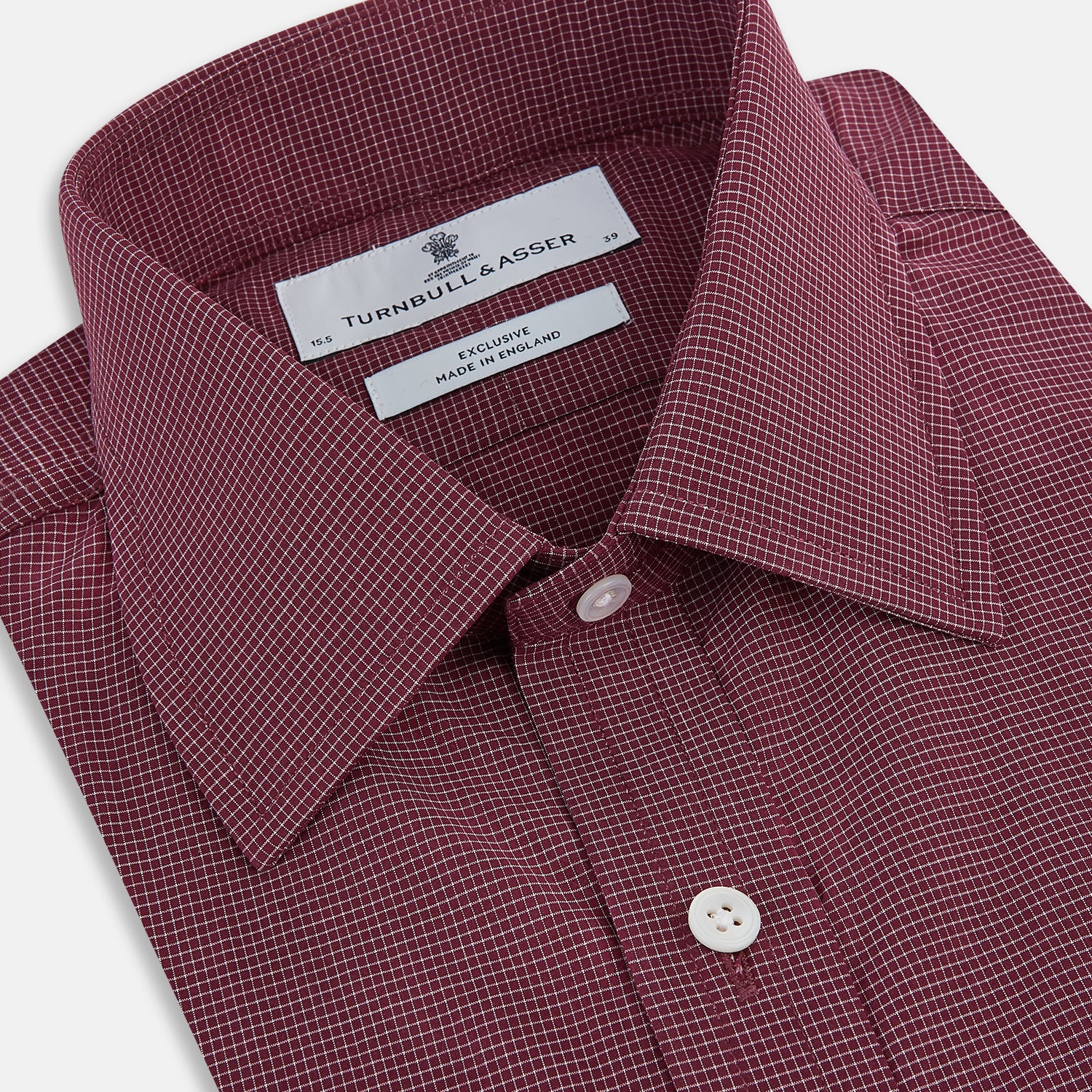Image 2 of product Wine Pin Check Mayfair Shirt 19