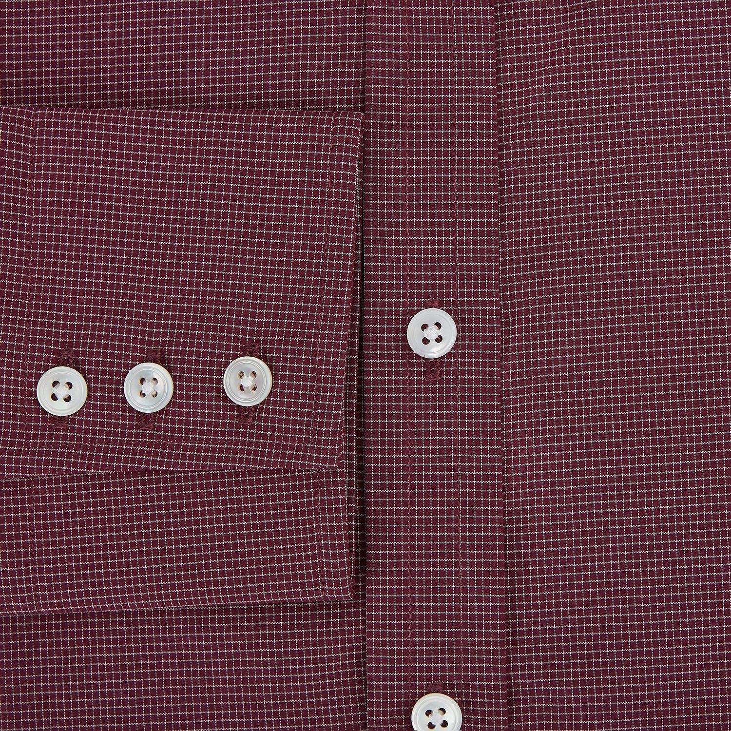 Image 4 of product Wine Pin Check Mayfair Shirt 19