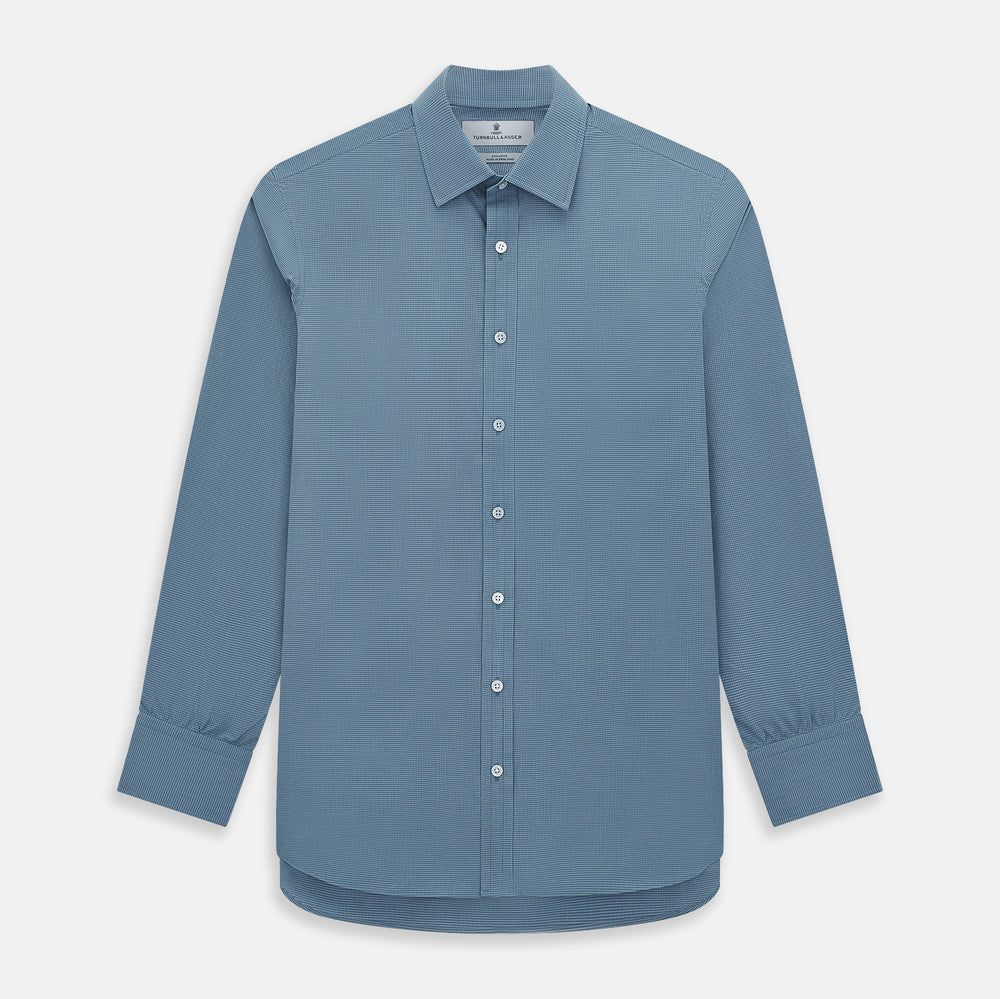 Steel Grey Pin Check Mayfair Shirt 19