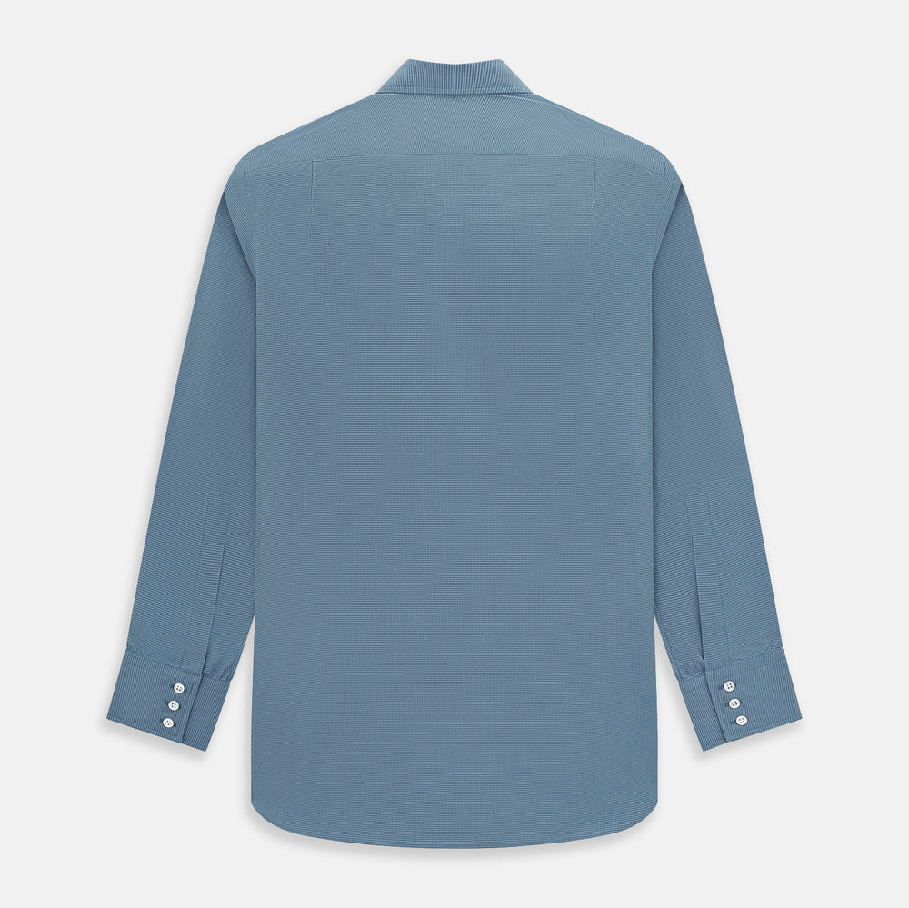 Steel Grey Pin Check Mayfair Shirt 19