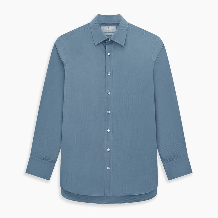 Steel Grey Pin Check Mayfair Shirt Image 6