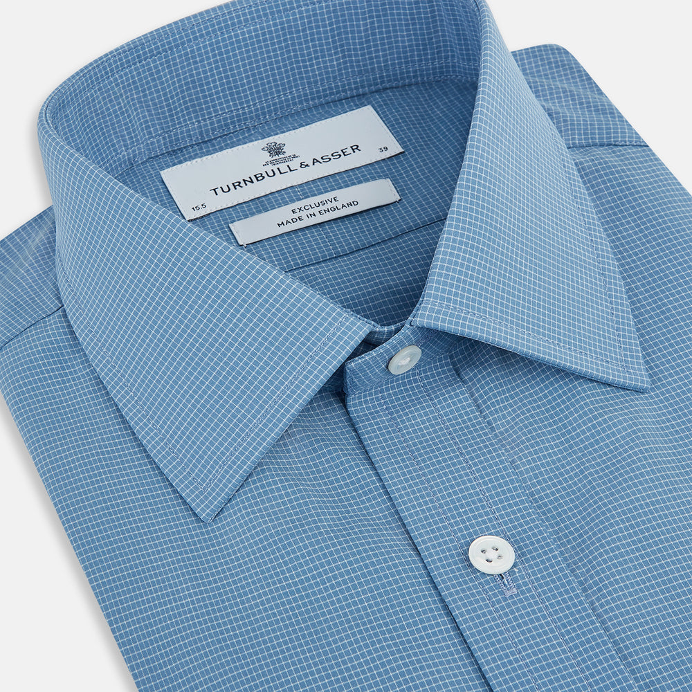 Colony Blue Pin Check Mayfair Shirt 19