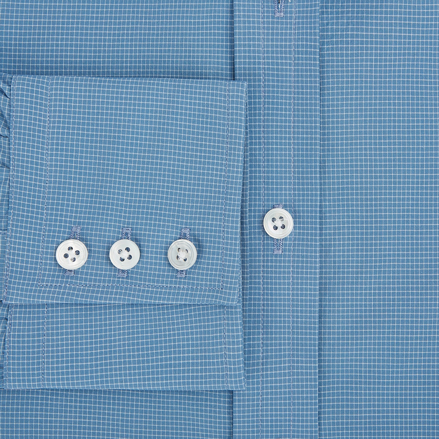Image 4 of product Colony Blue Pin Check Mayfair Shirt 19