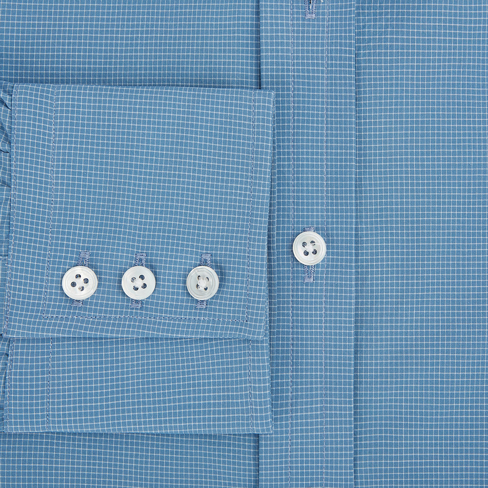 Colony Blue Pin Check Mayfair Shirt 19