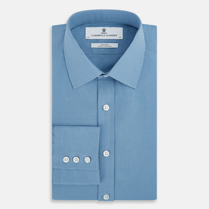 SHIRTS RF NEW T&A COLLAR 3BC COLONY BLU W WHTE CHK Image 4