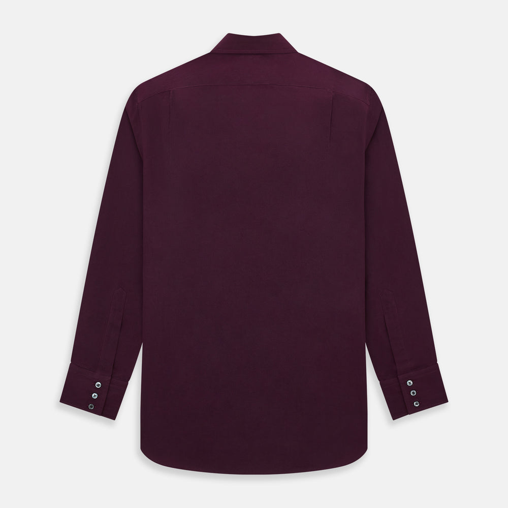 Dark Burgundy Pinstripe Mayfair Shirt 19