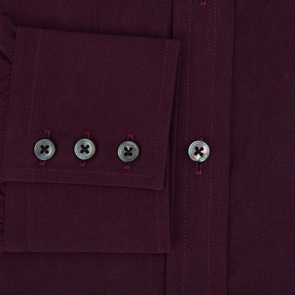 SHIRTS RF NEW T&A COLLAR 3BC BURGUNDY MLTI STR Image 3