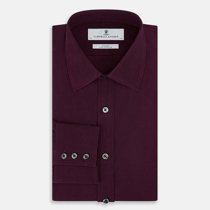 SHIRTS RF NEW T&A COLLAR 3BC BURGUNDY MLTI STR Image 4