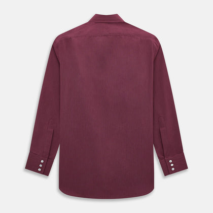 SHIRTS RF NEW T&A COLLAR 3BC WHT W/WINE  STR Image 2