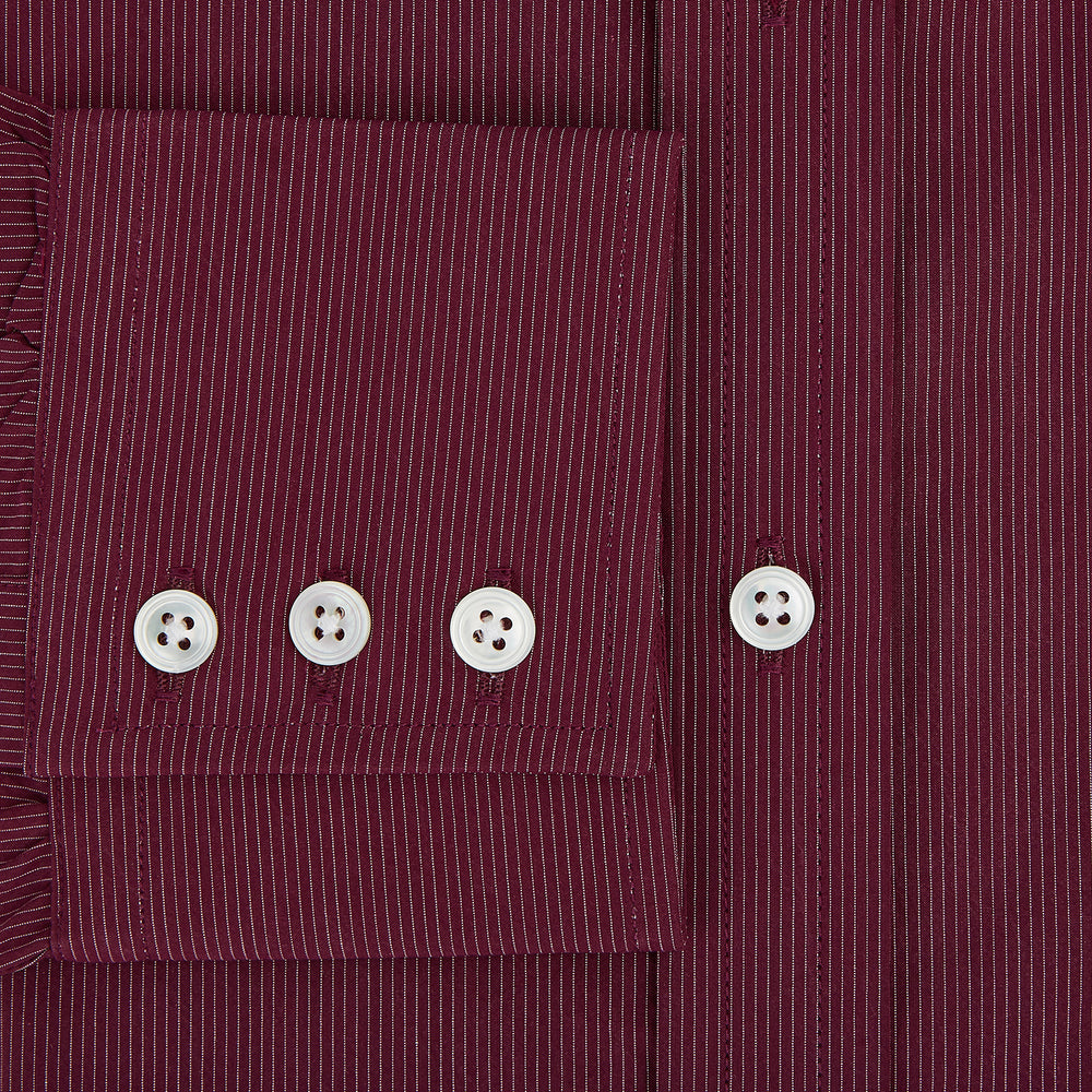 Wine Pinstripe Mayfair Shirt 19