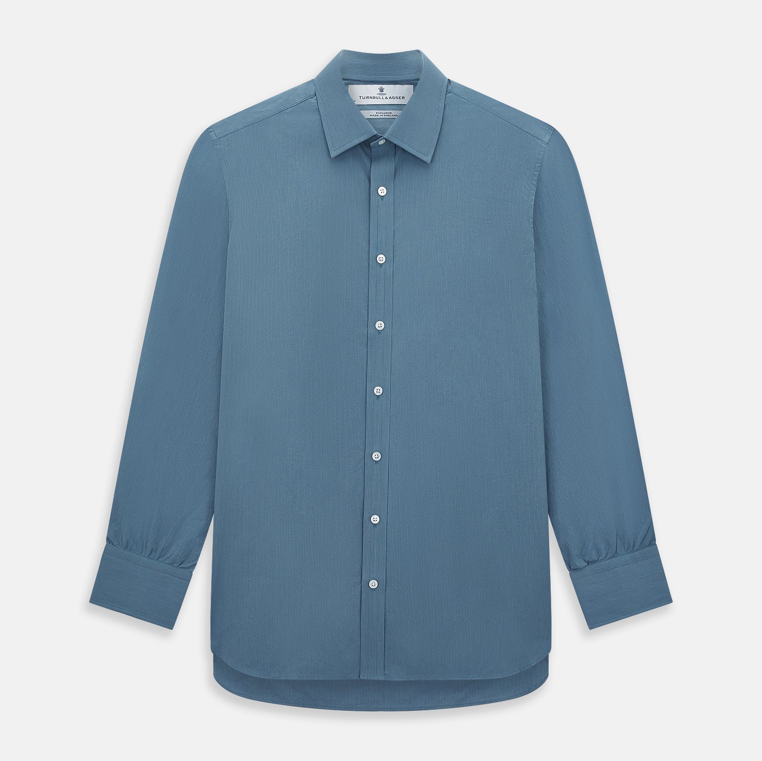 Image 1 of product Steel Grey Pinstripe Mayfair Shirt 19