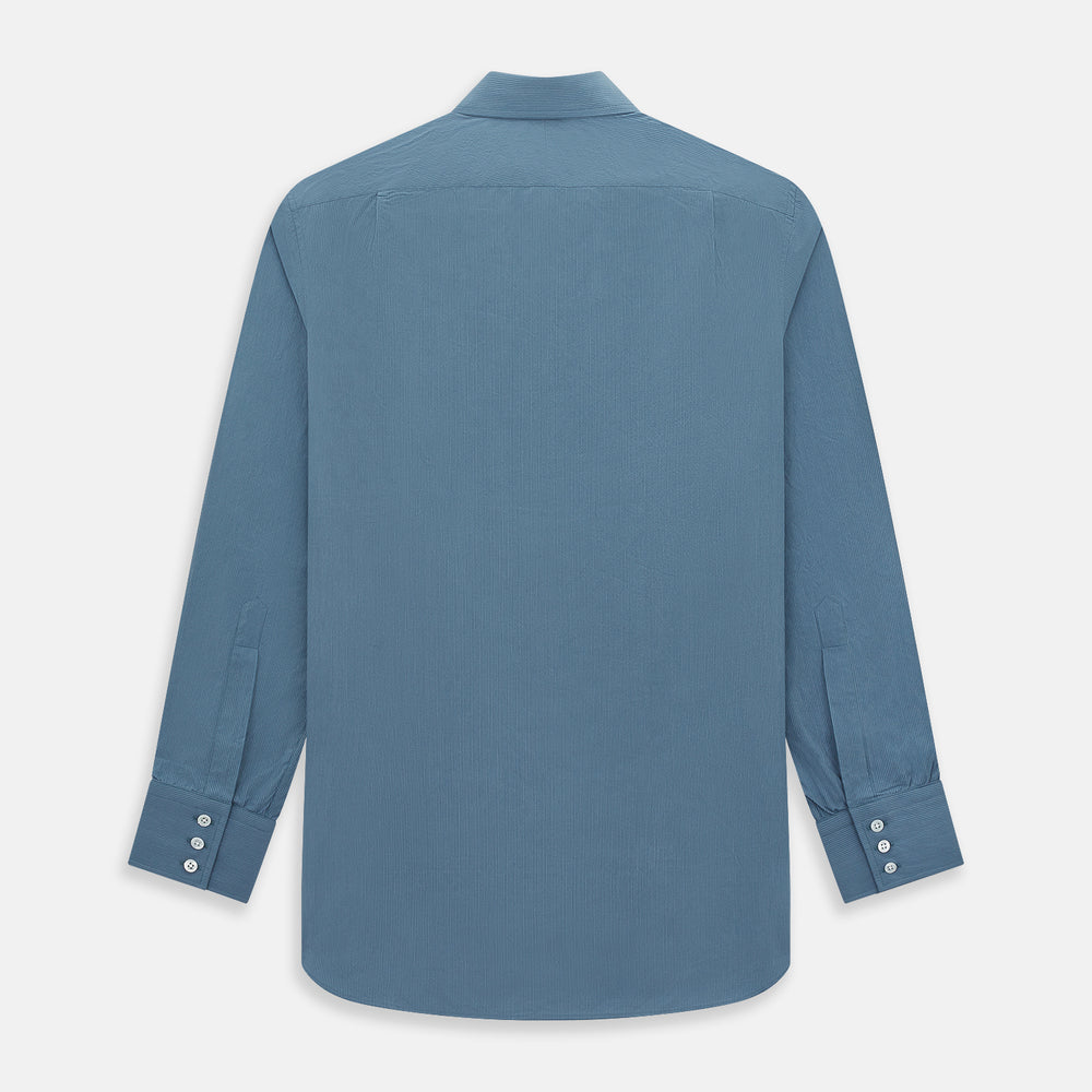 Steel Grey Pinstripe Mayfair Shirt 19