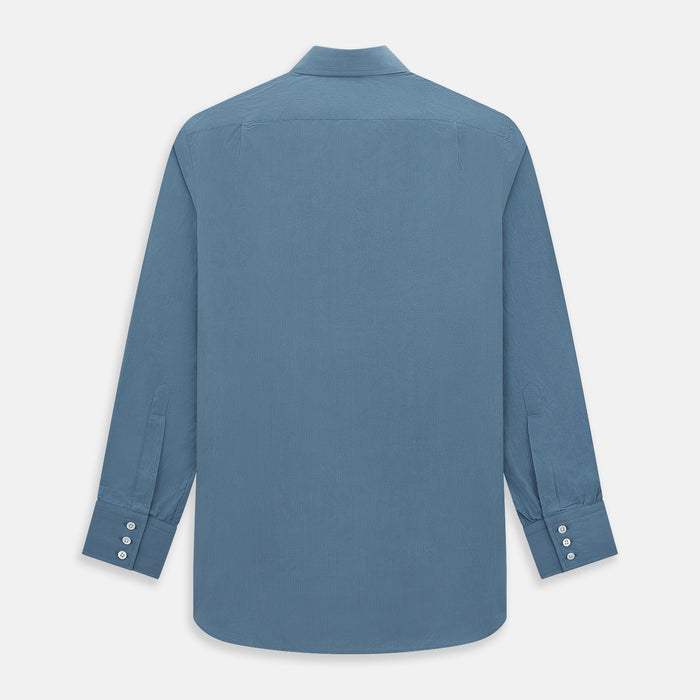 Steel Grey Pinstripe Mayfair Shirt Image 2
