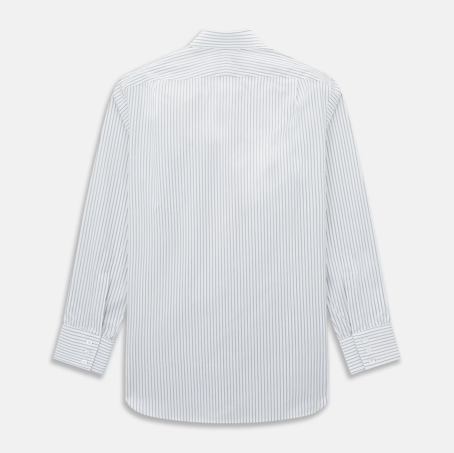 View 3 of product Navy Thin Track Stripe Mayfair Shirt 19