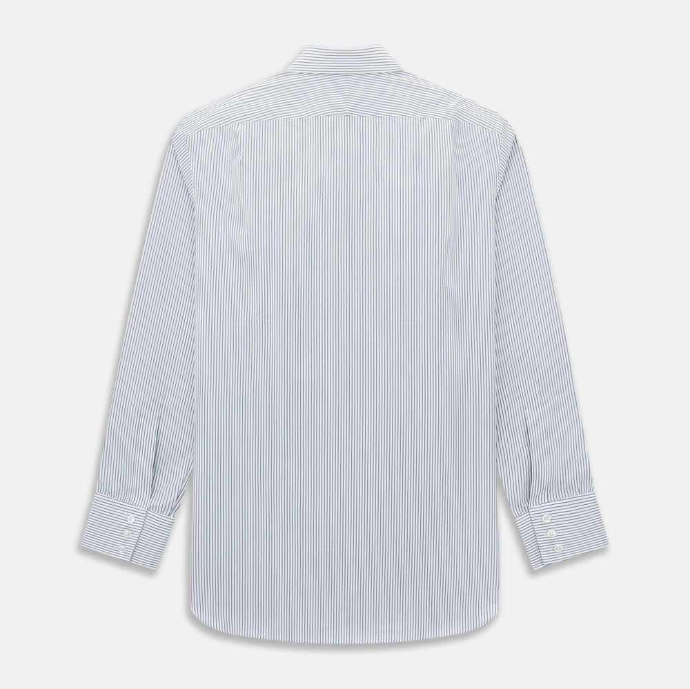 Navy Pair Stripe Mayfair Shirt 19