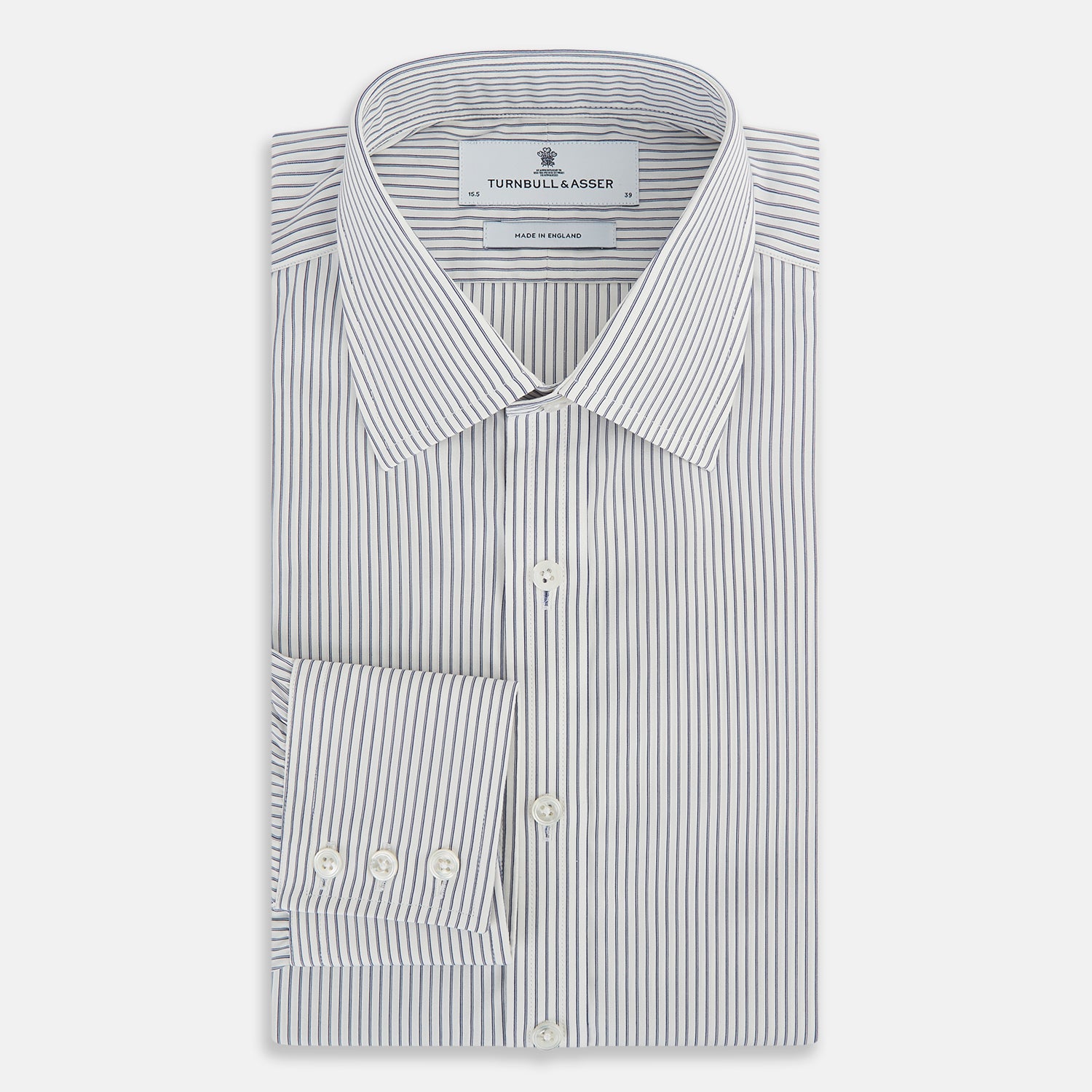 View 5 of product Navy Pair Stripe Mayfair Shirt 19