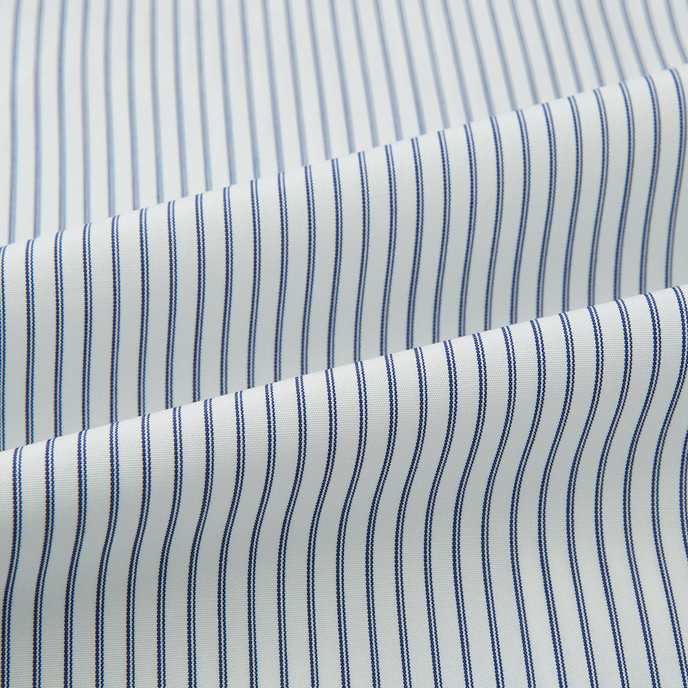Navy Pair Stripe Mayfair Shirt 19