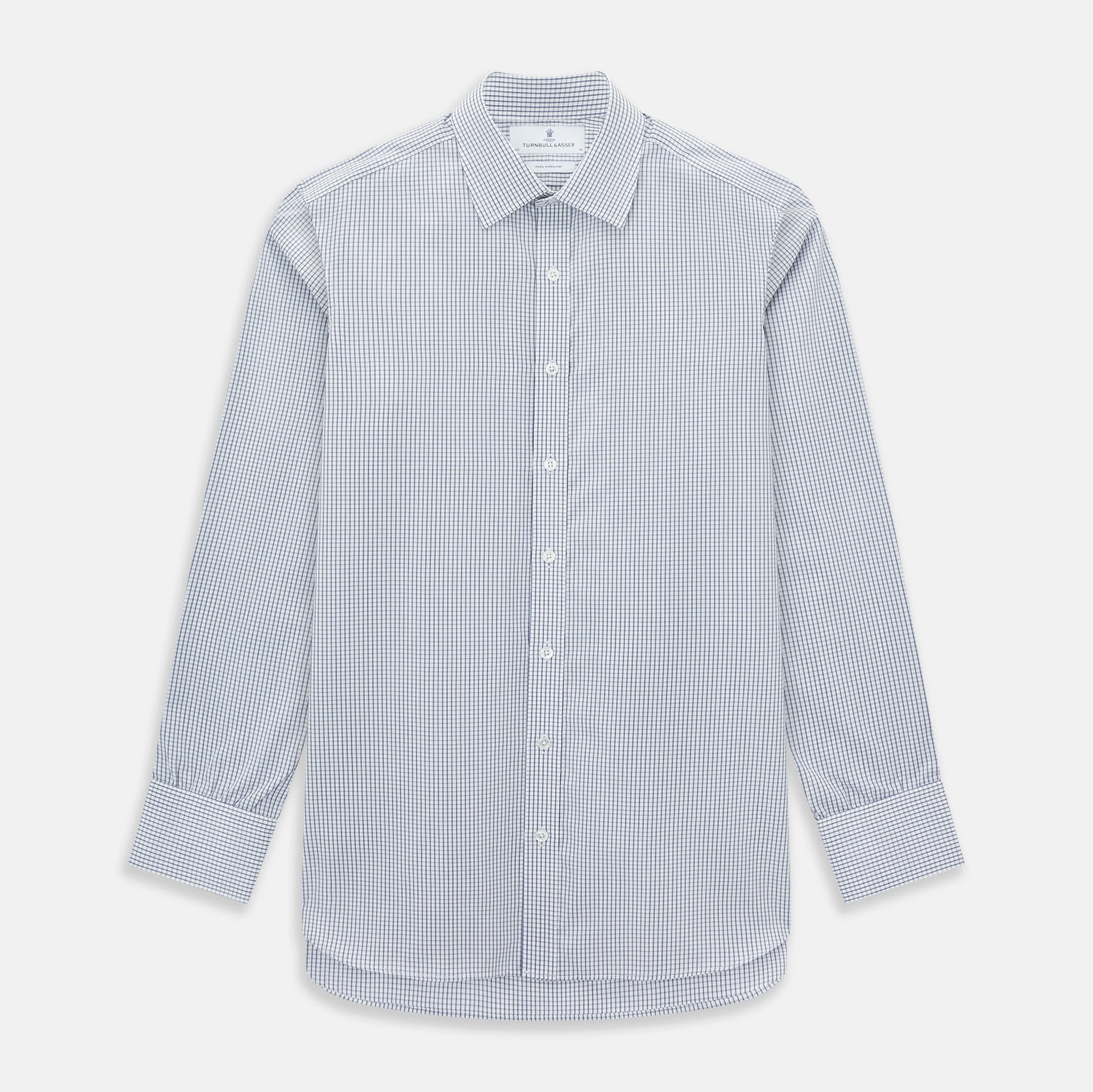 View 1 of product Navy Tattersall Check Mayfair Shirt 19