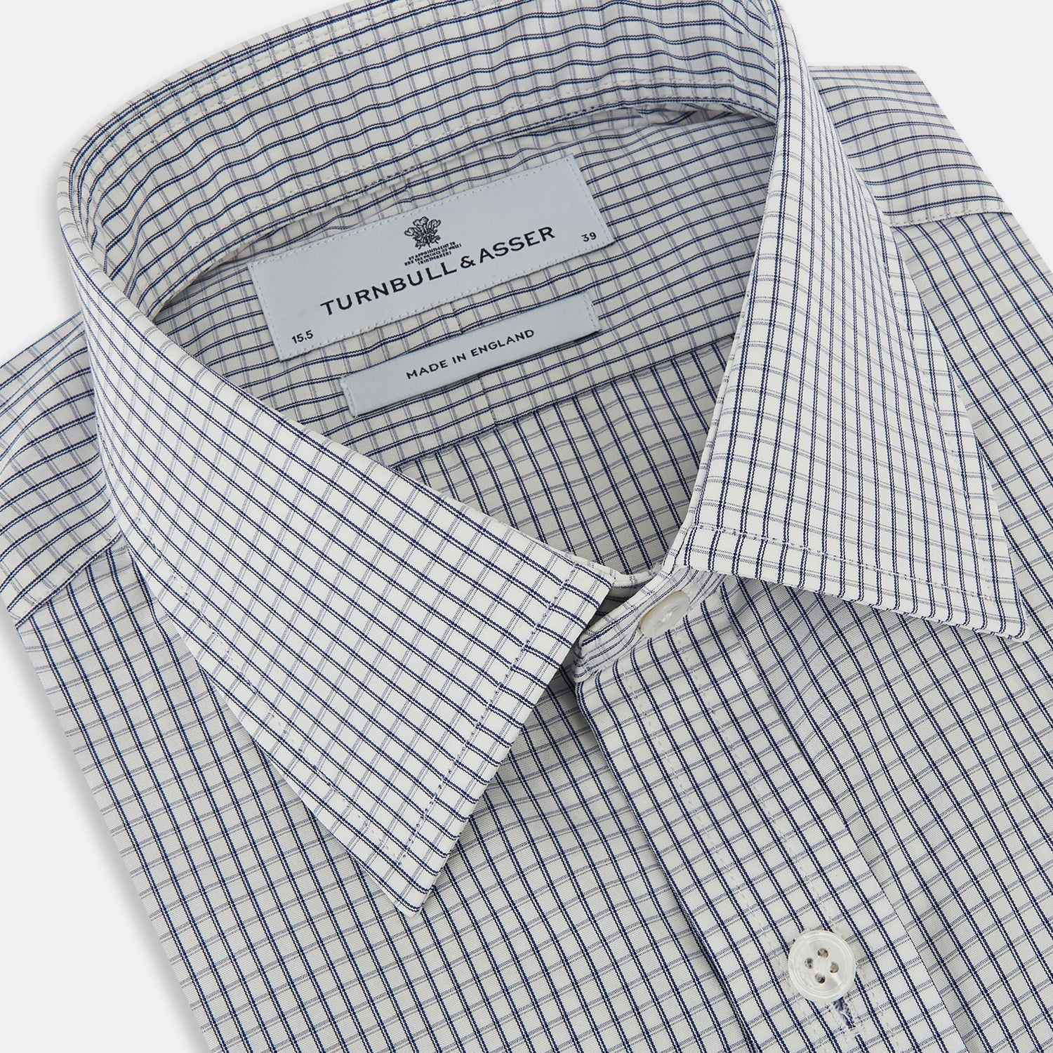 View 2 of product Navy Tattersall Check Mayfair Shirt 19