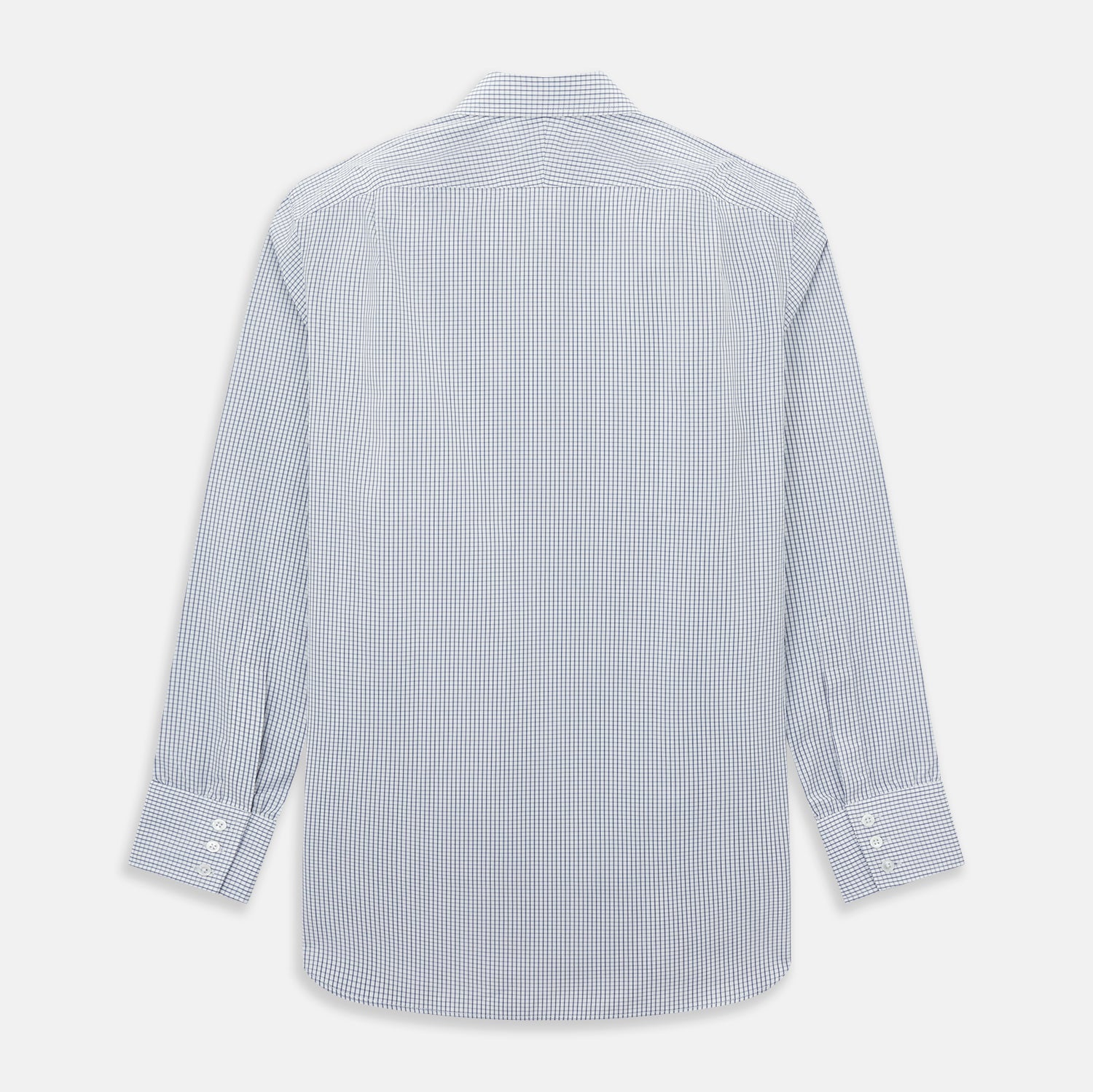 View 3 of product Navy Tattersall Check Mayfair Shirt 19