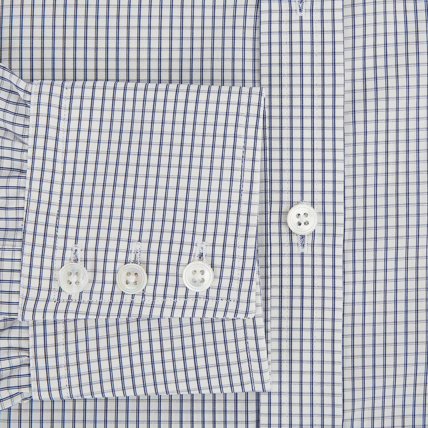 View 4 of product Navy Tattersall Check Mayfair Shirt 19