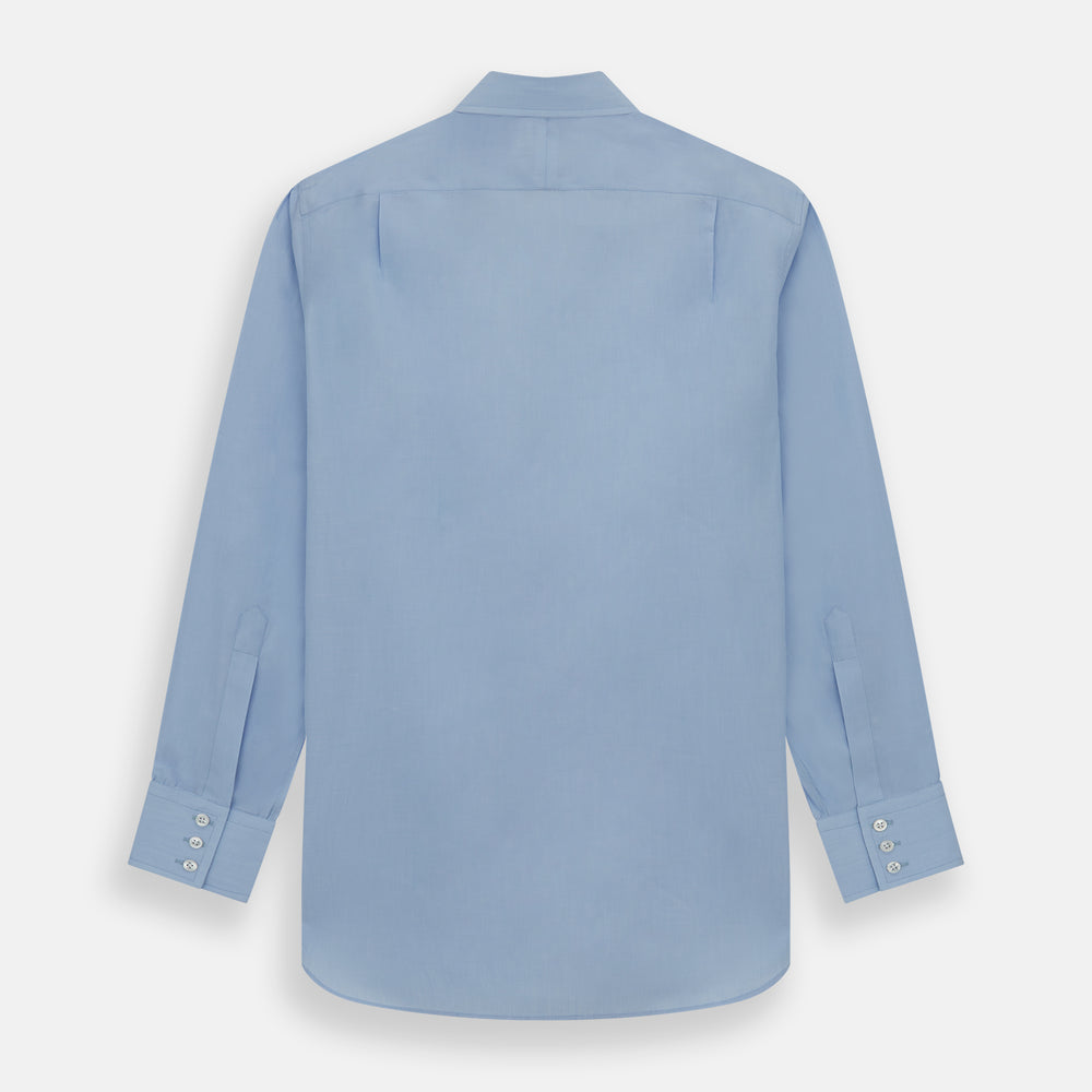 Light Blue End-on-End Shirt with T&A Collar and 3-Button Cuffs