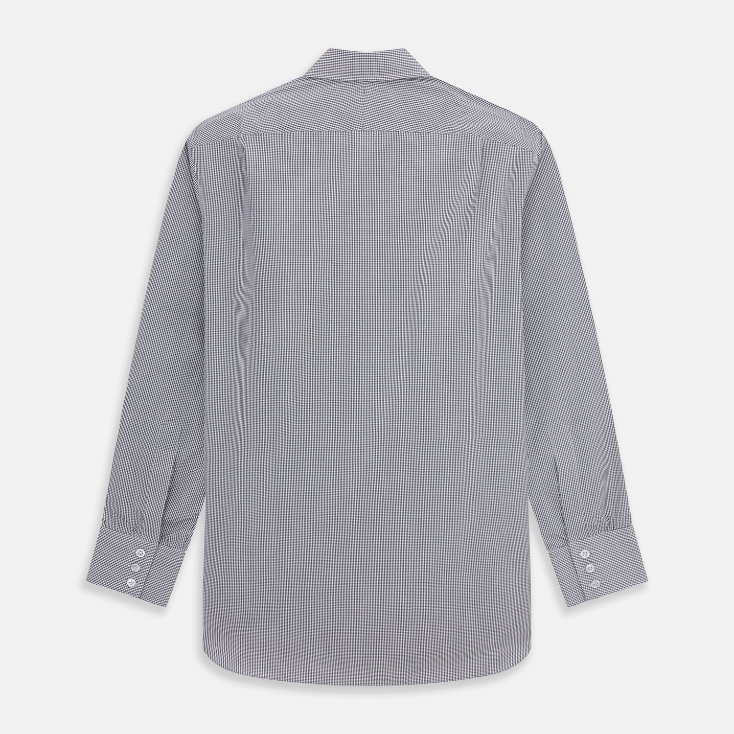 View 5 of product Dark Blue and White Graph Check Mayfair Shirt