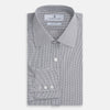 View 4 of product Dark Blue and White Graph Check Mayfair Shirt