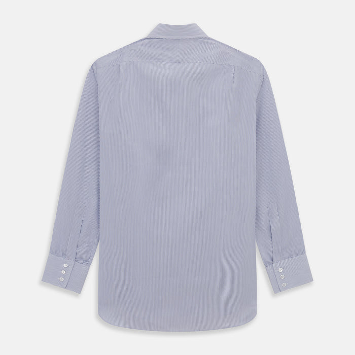 Blue Pinstripe Mayfair Shirt Image 4