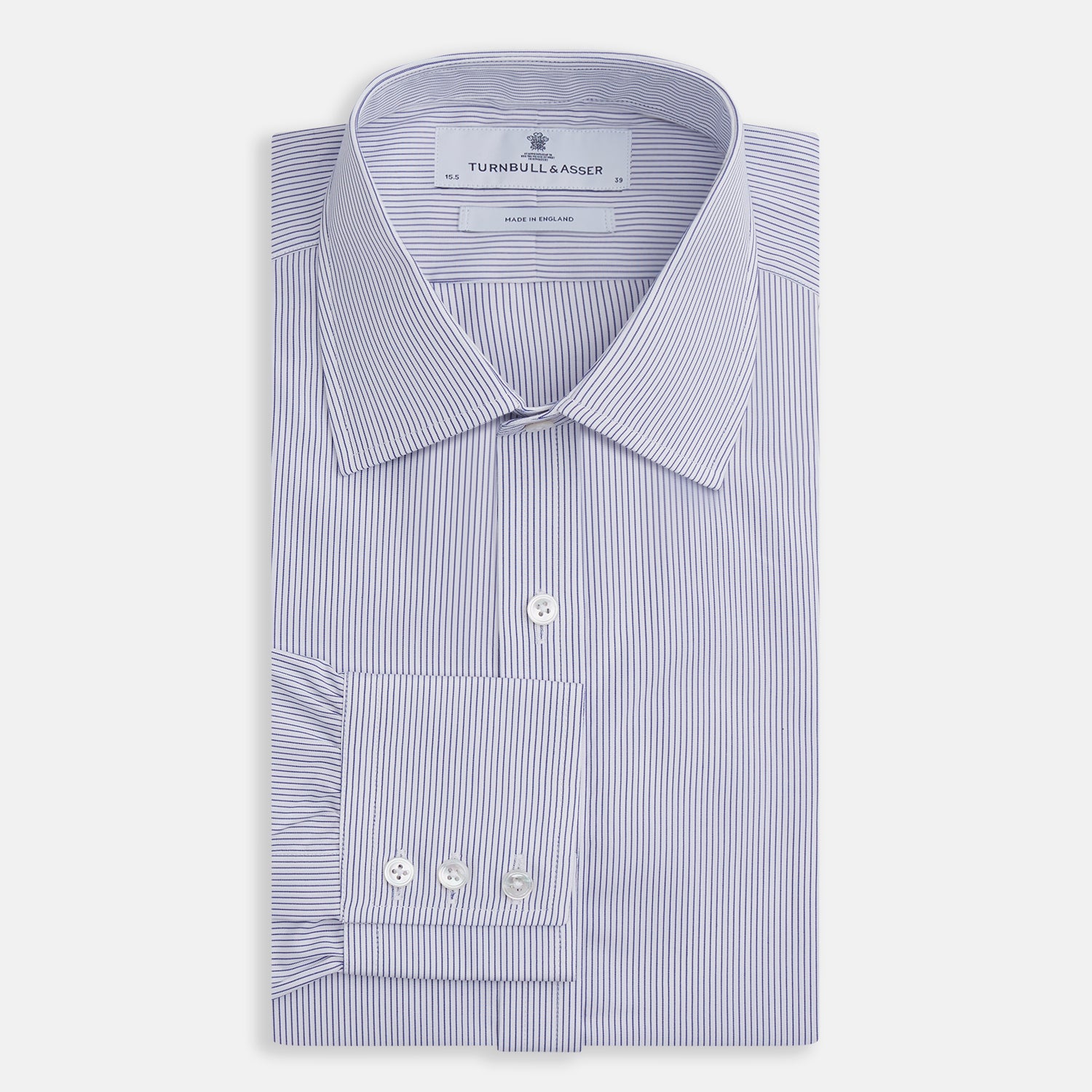 View 4 of product Blue Pinstripe Mayfair Shirt