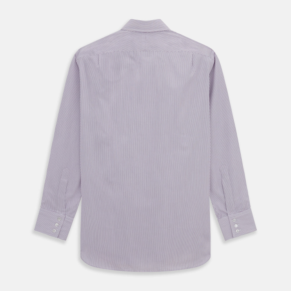 Turnbull & Asser Purple Pinstripe Mayfair Shirt