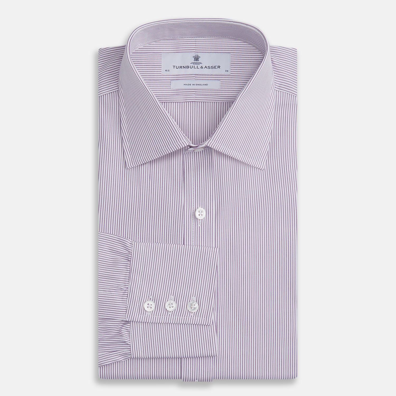 View 4 of product Purple Pinstripe Mayfair Shirt