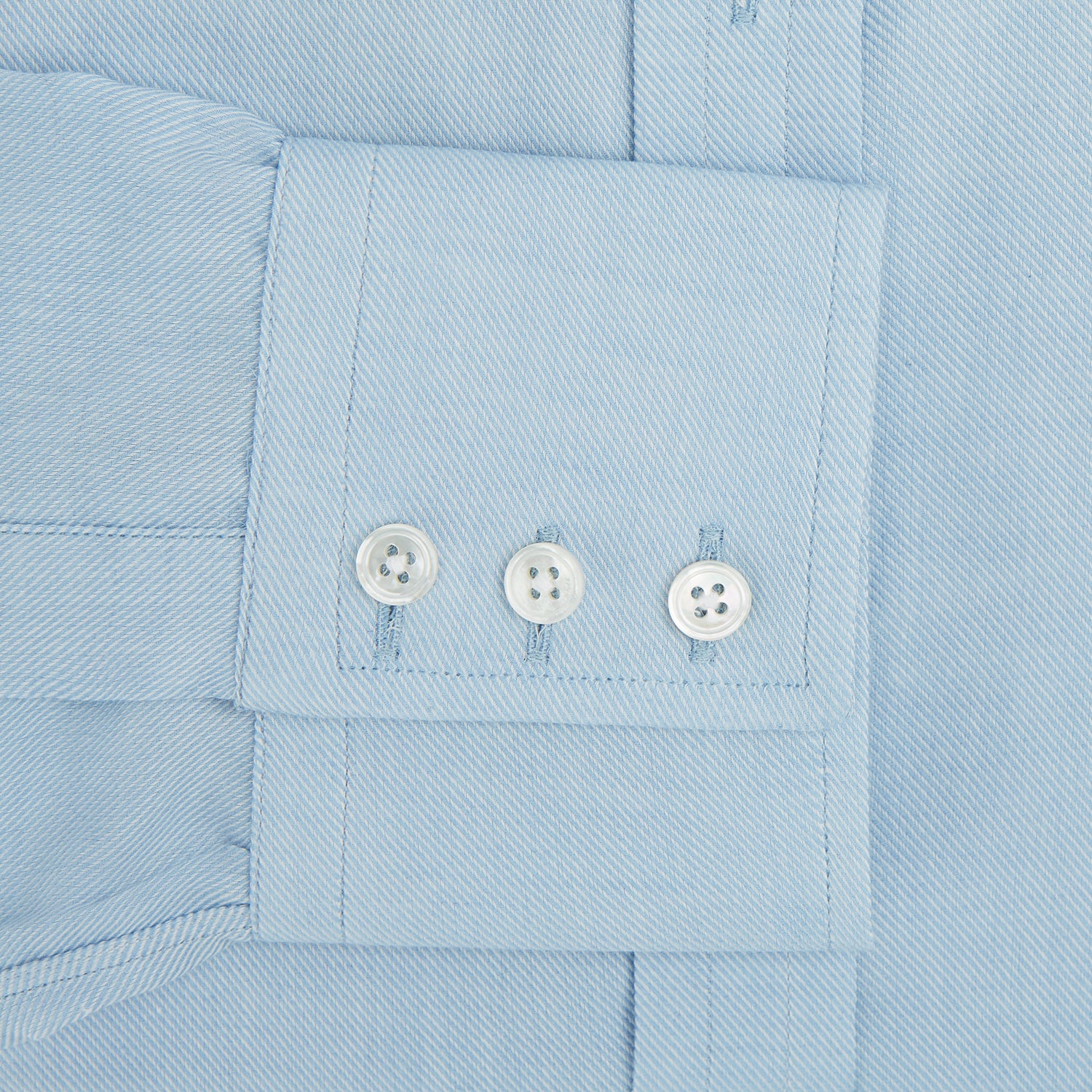 View 3 of product Blue Cotton Cashmere Mayfair Shirt
