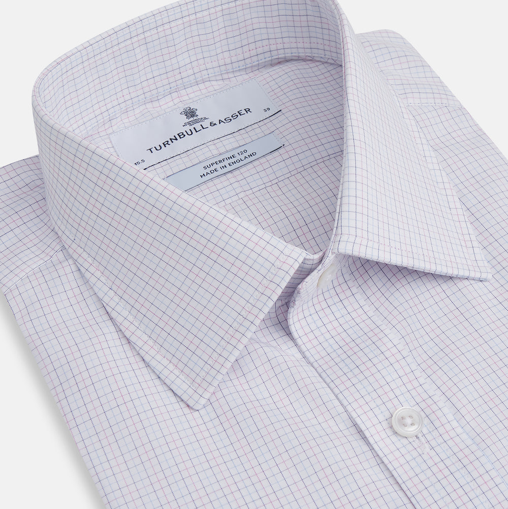 Red and Blue Tattersall Check Mayfair Shirt