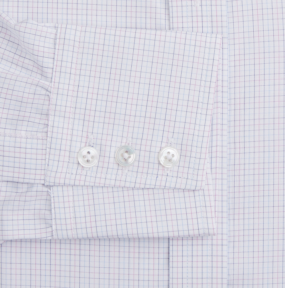 Red and Blue Tattersall Check Mayfair Shirt