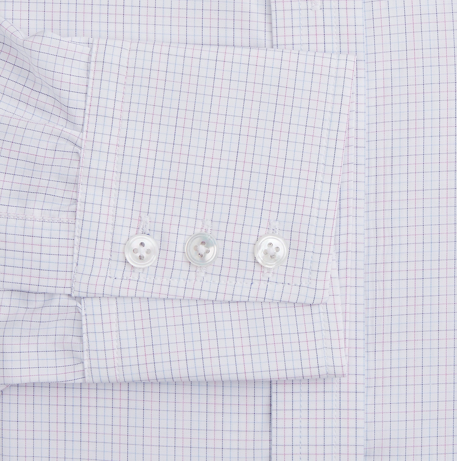 View 3 of product Red and Blue Tattersall Check Mayfair Shirt