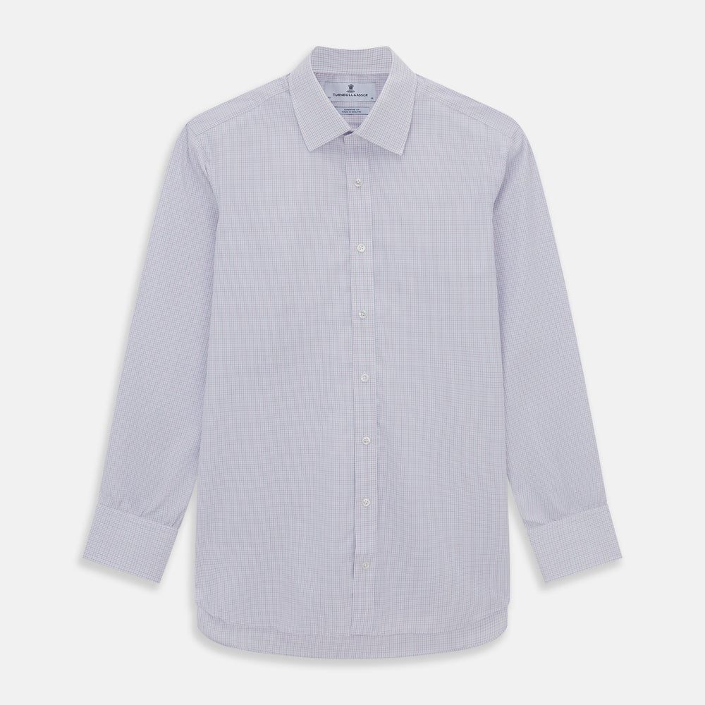 Red and Blue Tattersall Check Mayfair Shirt