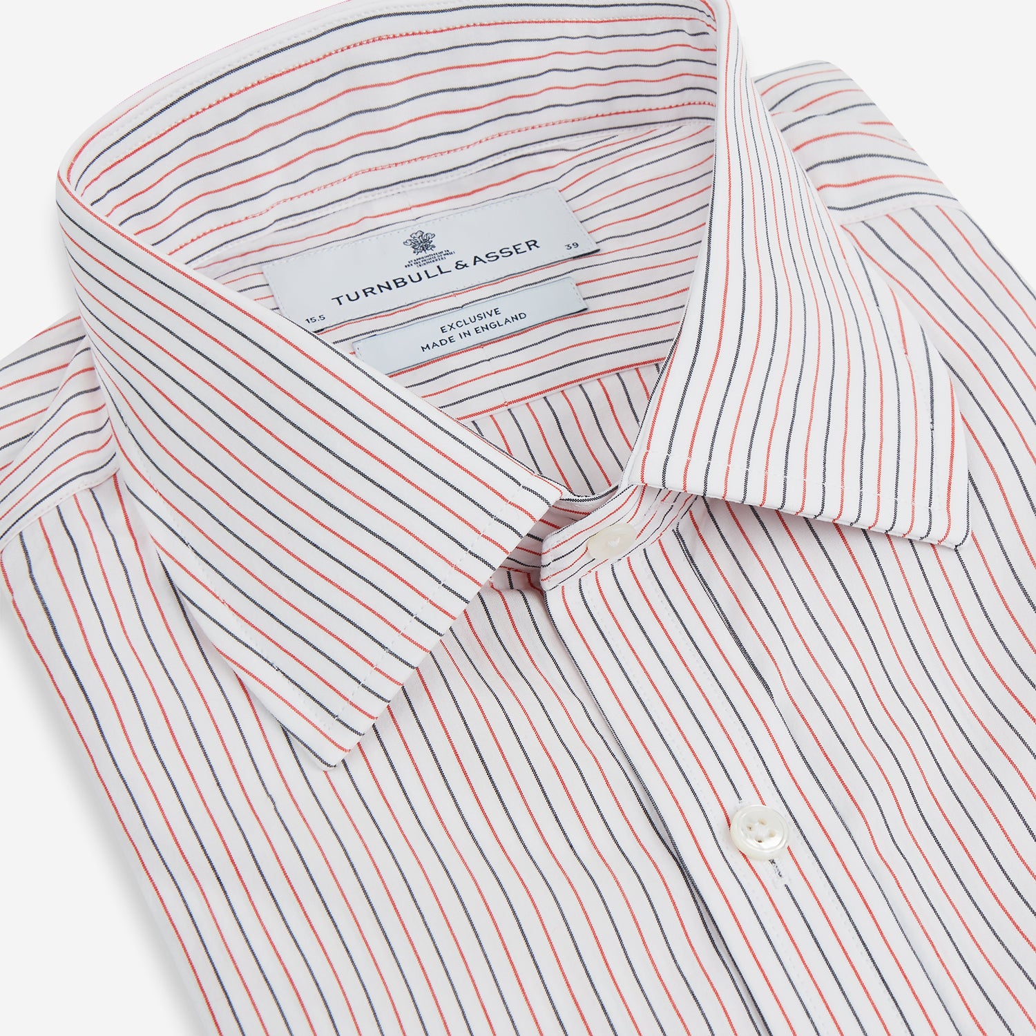 View 2 of product Red and Navy Pinstripe Mayfair Shirt