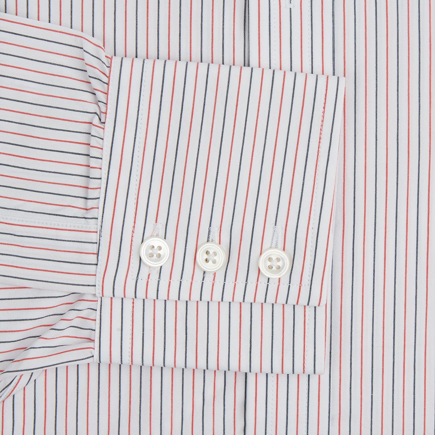 View 3 of product Red and Navy Pinstripe Mayfair Shirt