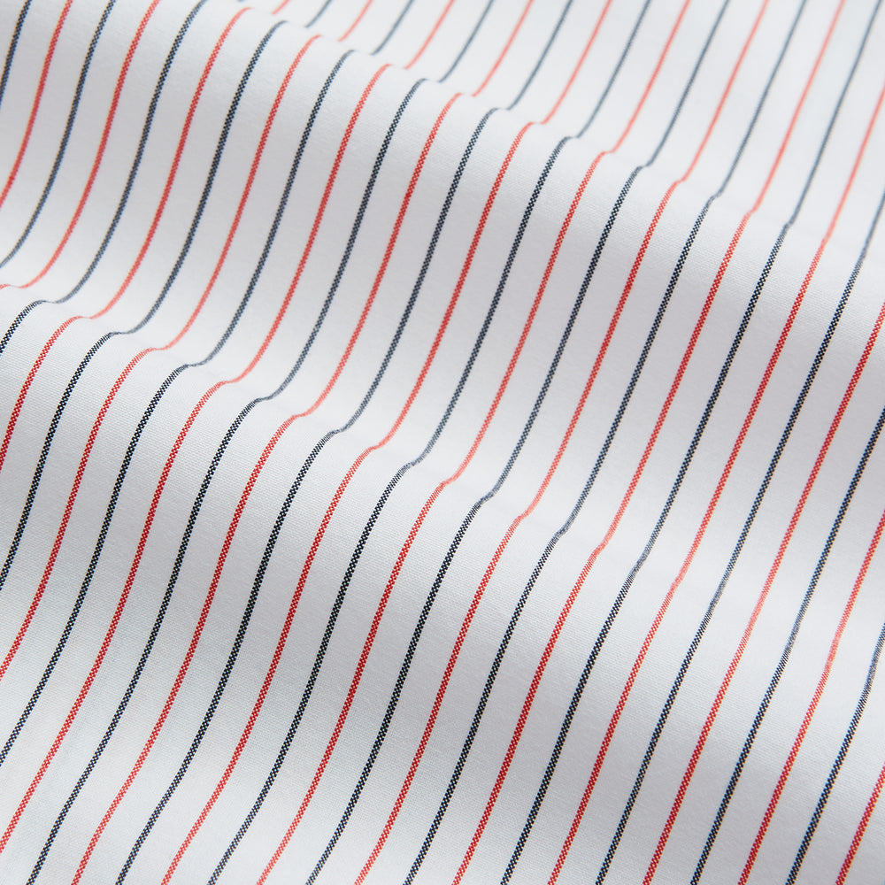 Red and Navy Pinstripe Mayfair Shirt