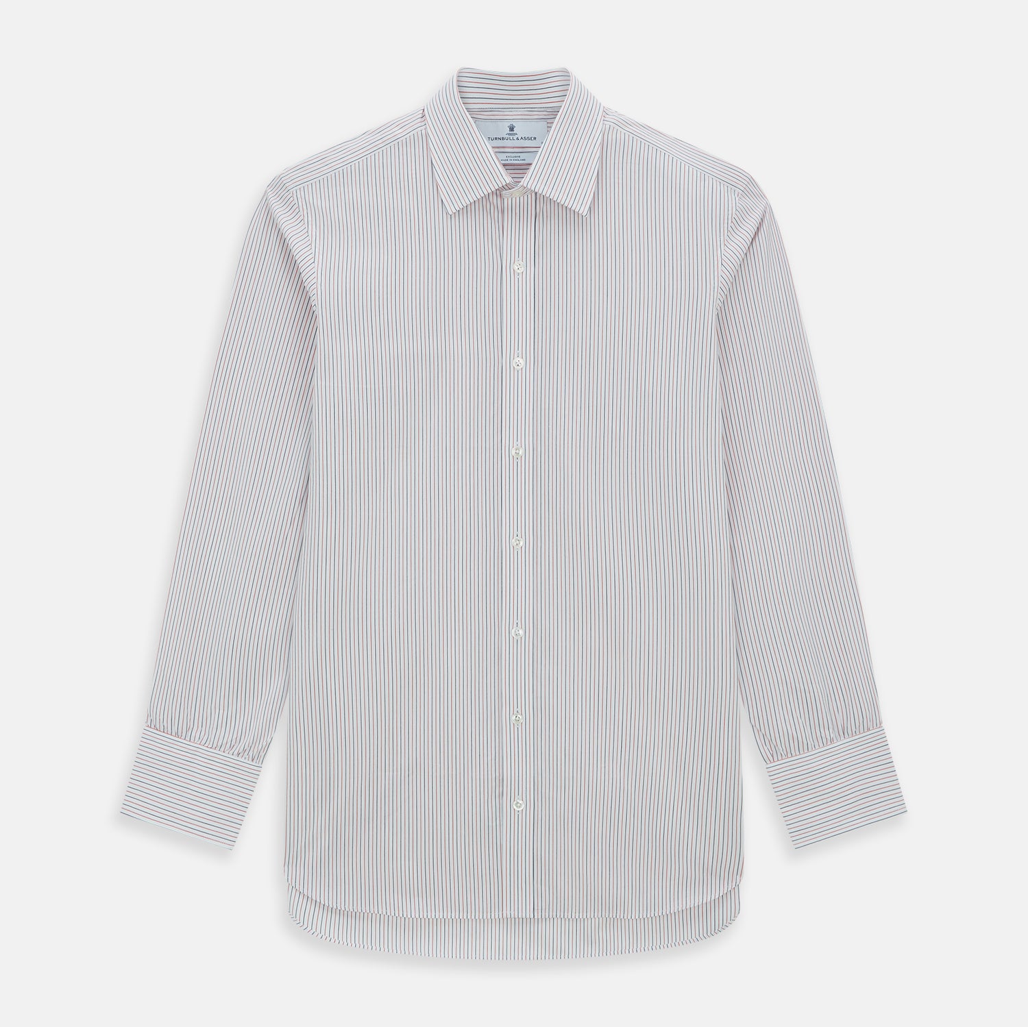 View 1 of product Red and Navy Pinstripe Mayfair Shirt