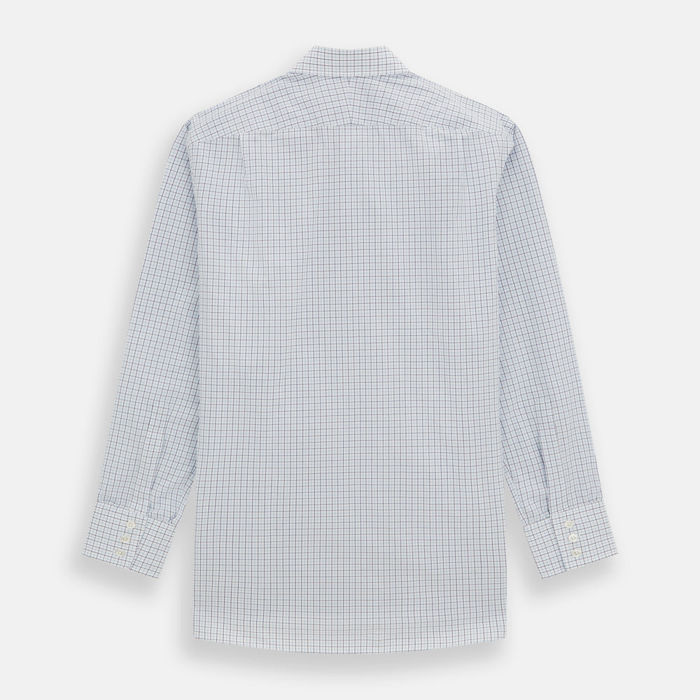 Blue Double Graph Check Mayfair Shirt