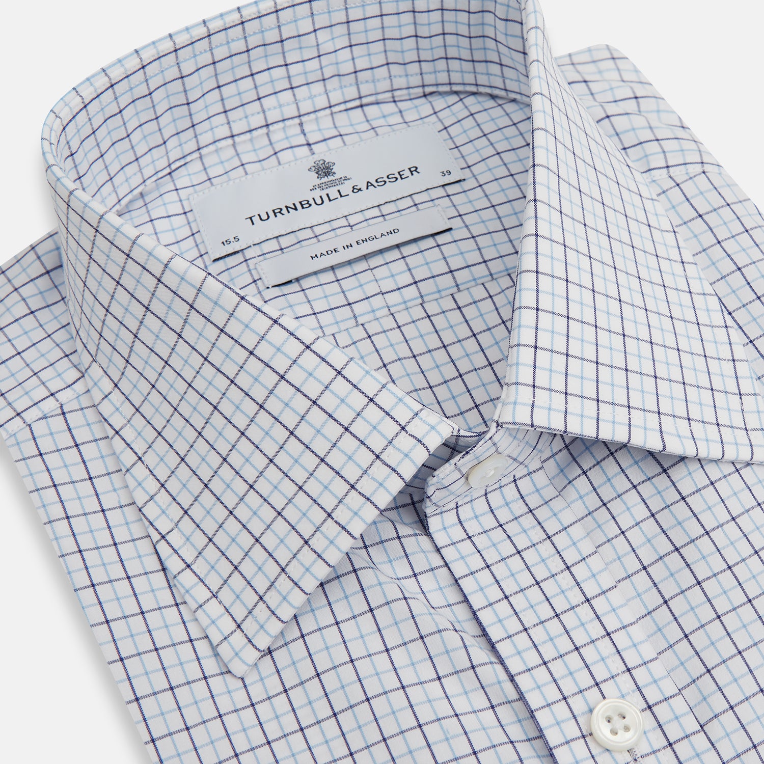 View 2 of product Blue Double Graph Check Mayfair Shirt