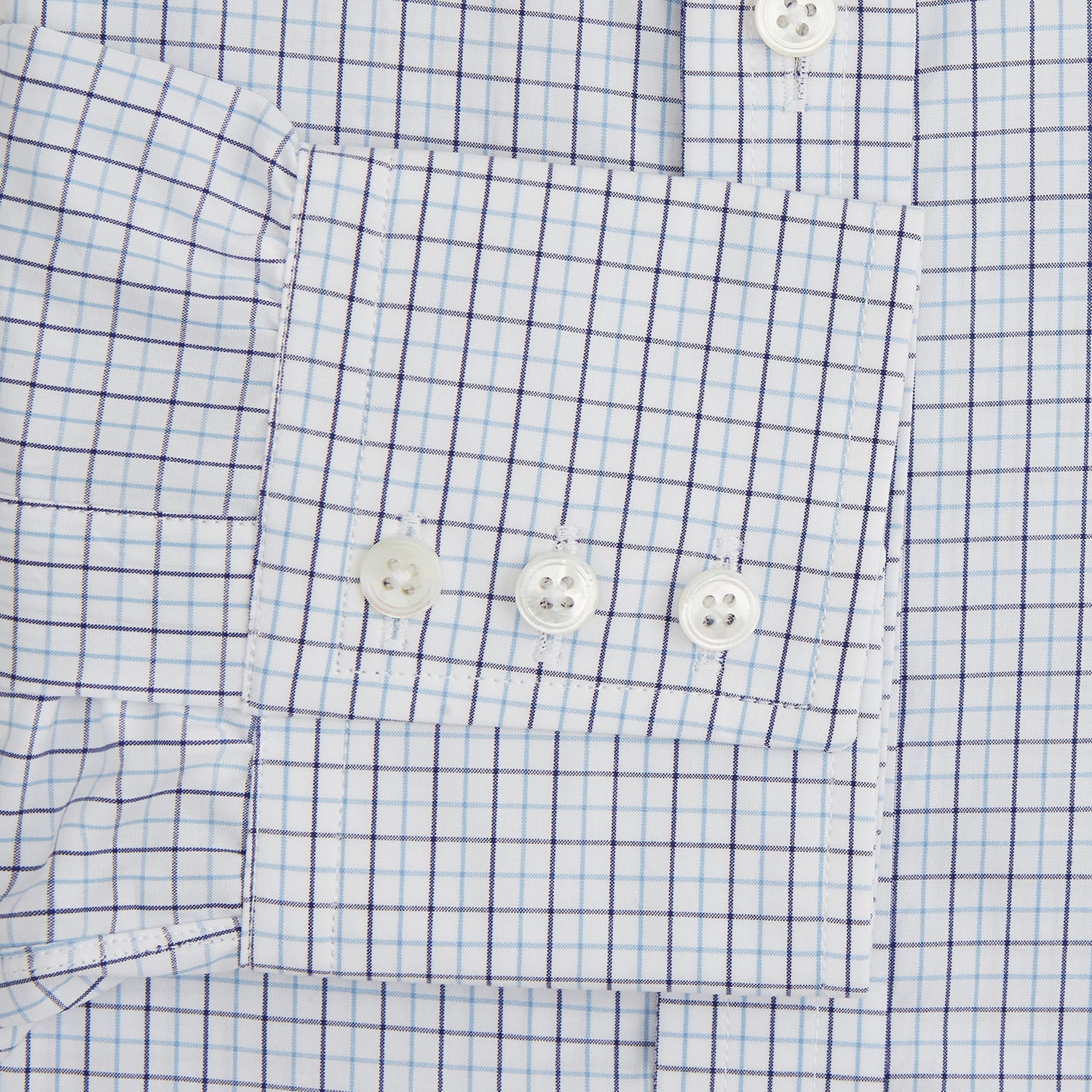 View 3 of product Blue Double Graph Check Mayfair Shirt