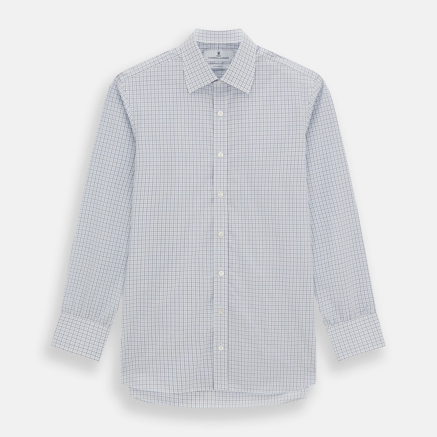 View 1 of product Blue Double Graph Check Mayfair Shirt