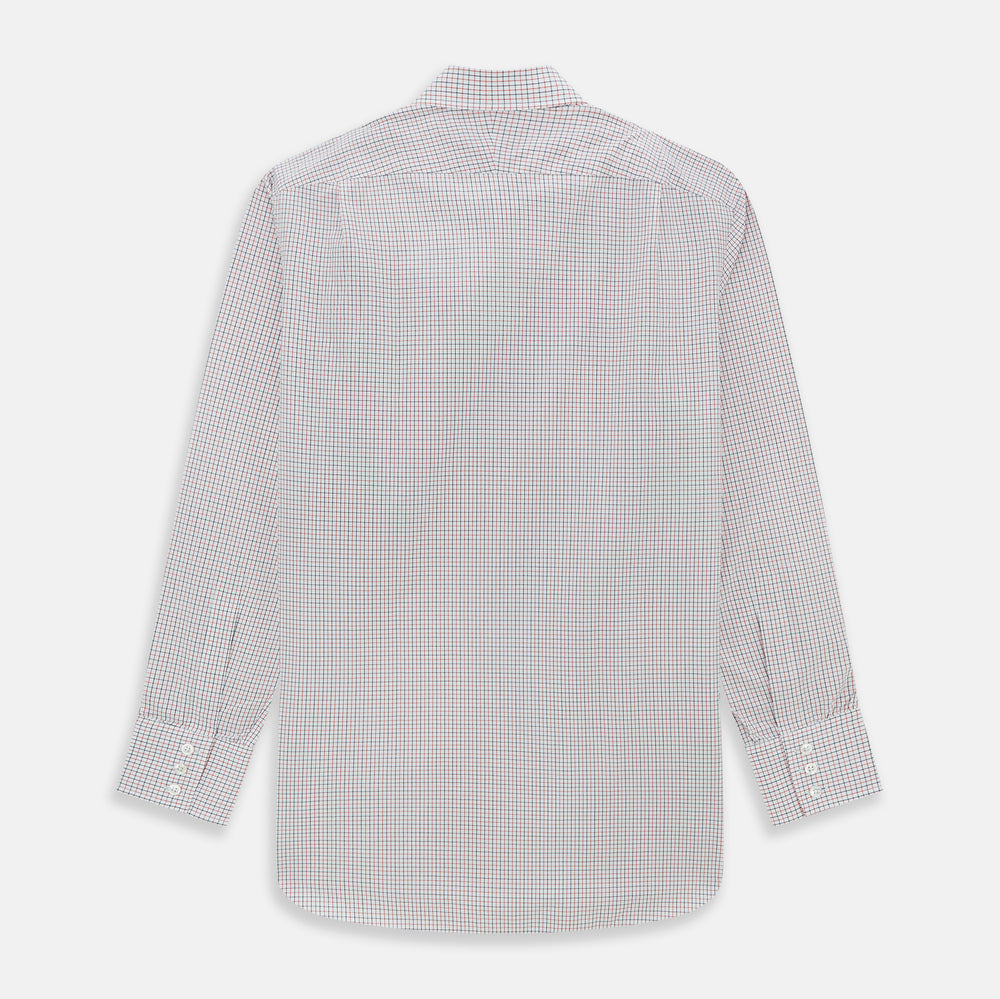 Red and Navy Graph Check Mayfair Shirt