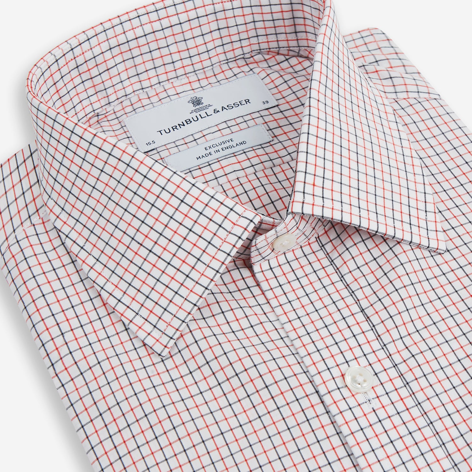 View 2 of product Red and Navy Graph Check Mayfair Shirt