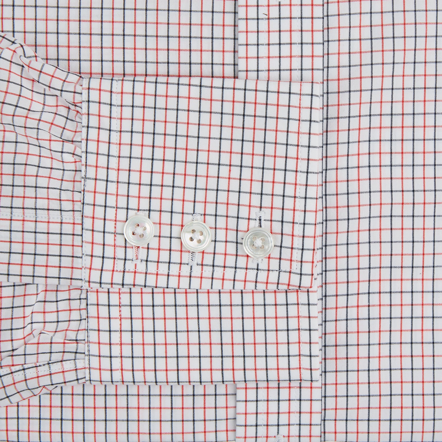 View 3 of product Red and Navy Graph Check Mayfair Shirt